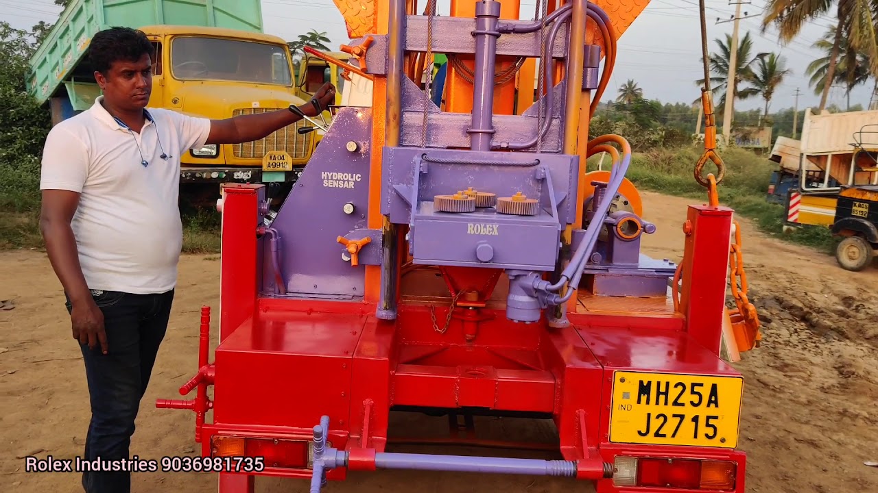 #Borewell moter lifting Full Hydraulic machine MALUR 9036981735
