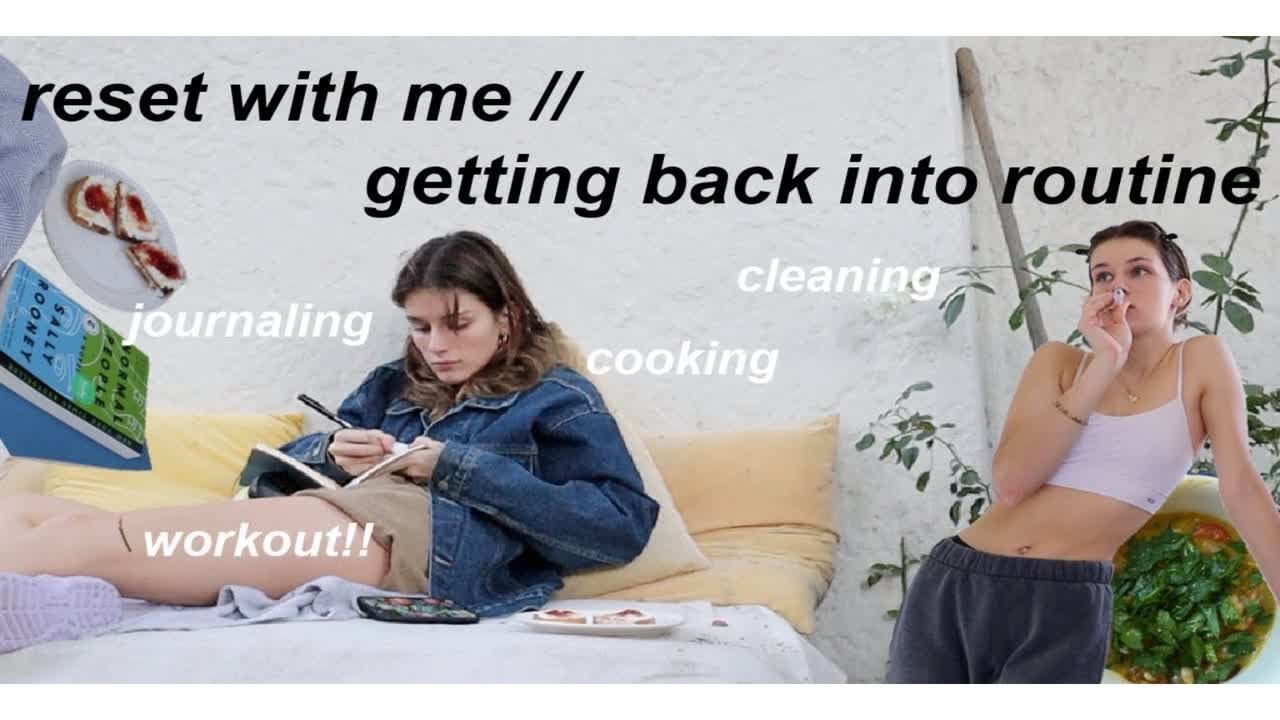 【Olivia Rouyre】休息一下 重新开始｜reset with me｜cleaning, cooking, refinding my footing.