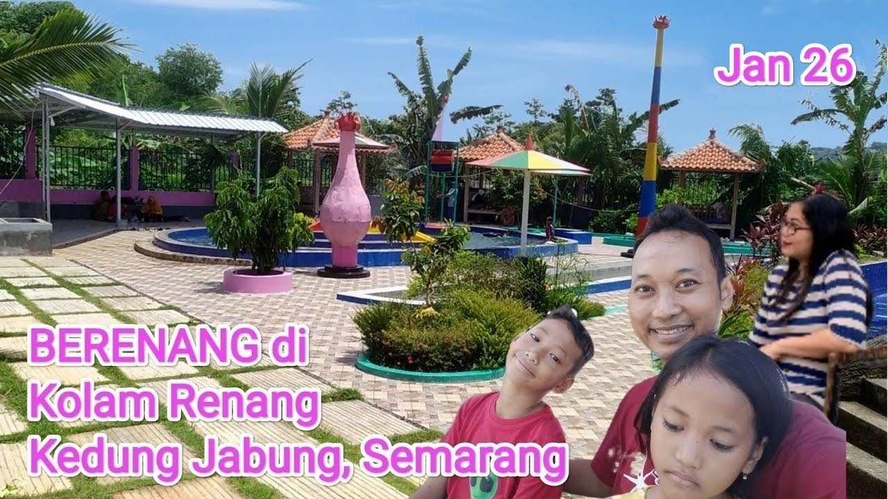 BERENANG di Kolam Renang Kedung Jabung, Semarang.