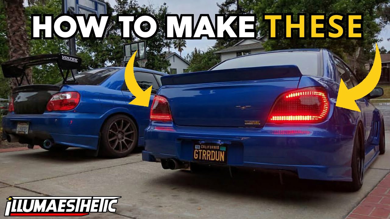 How to make YOUR OWN CUSTOM LED tail lights!