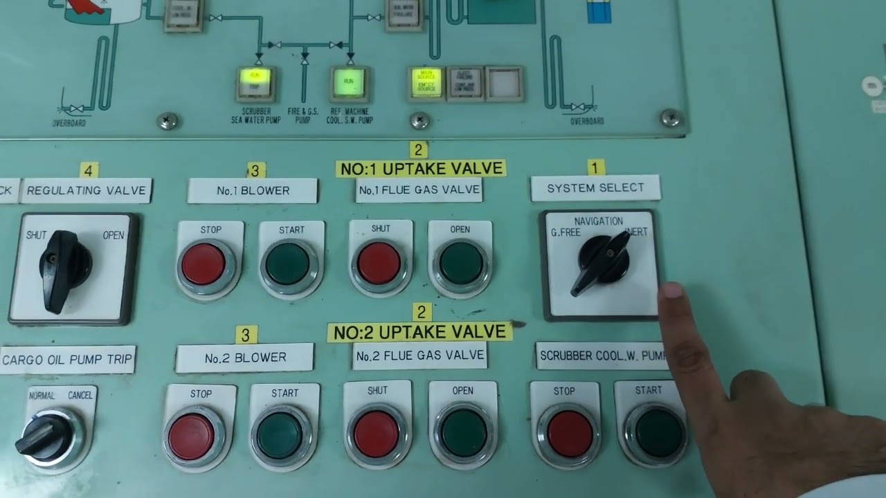 How to line up/Start Inert Gas system on Crude Oil Tankers