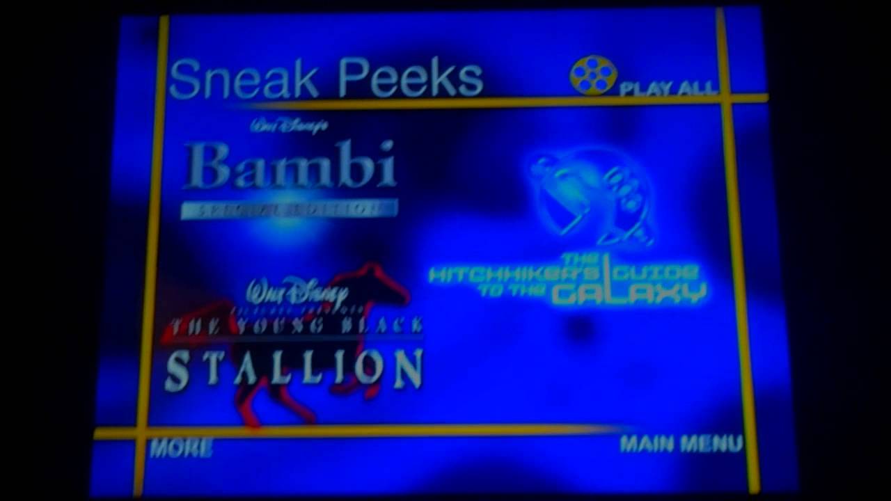 Sneak Peeks Menu