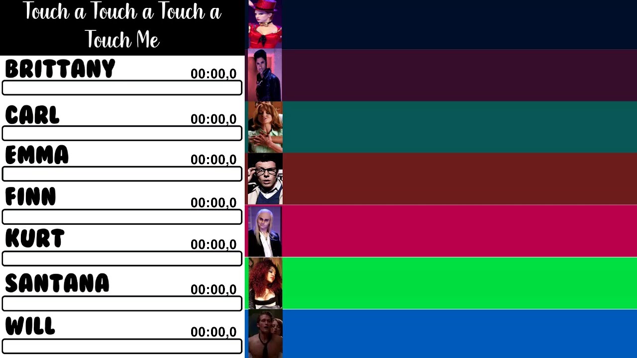Glee - Touch a Touch a Touch a Touch Me | Line Distribution + Lyrics