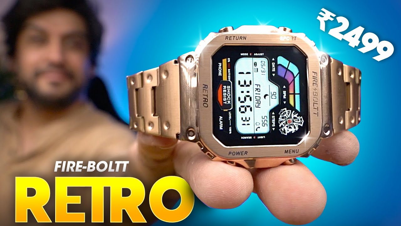 Budget Smartwatch with *RETRO* Looks! ⚡️ Fire-Boltt Retro Smartwatch Review