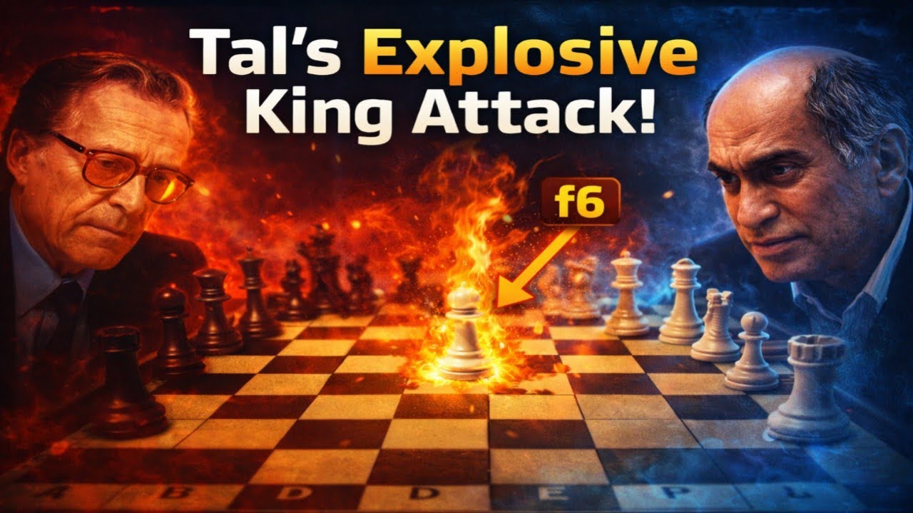 Tal’s Relentless f-Pawn Storm Ignites a Brutal Kingside Attack in Riga