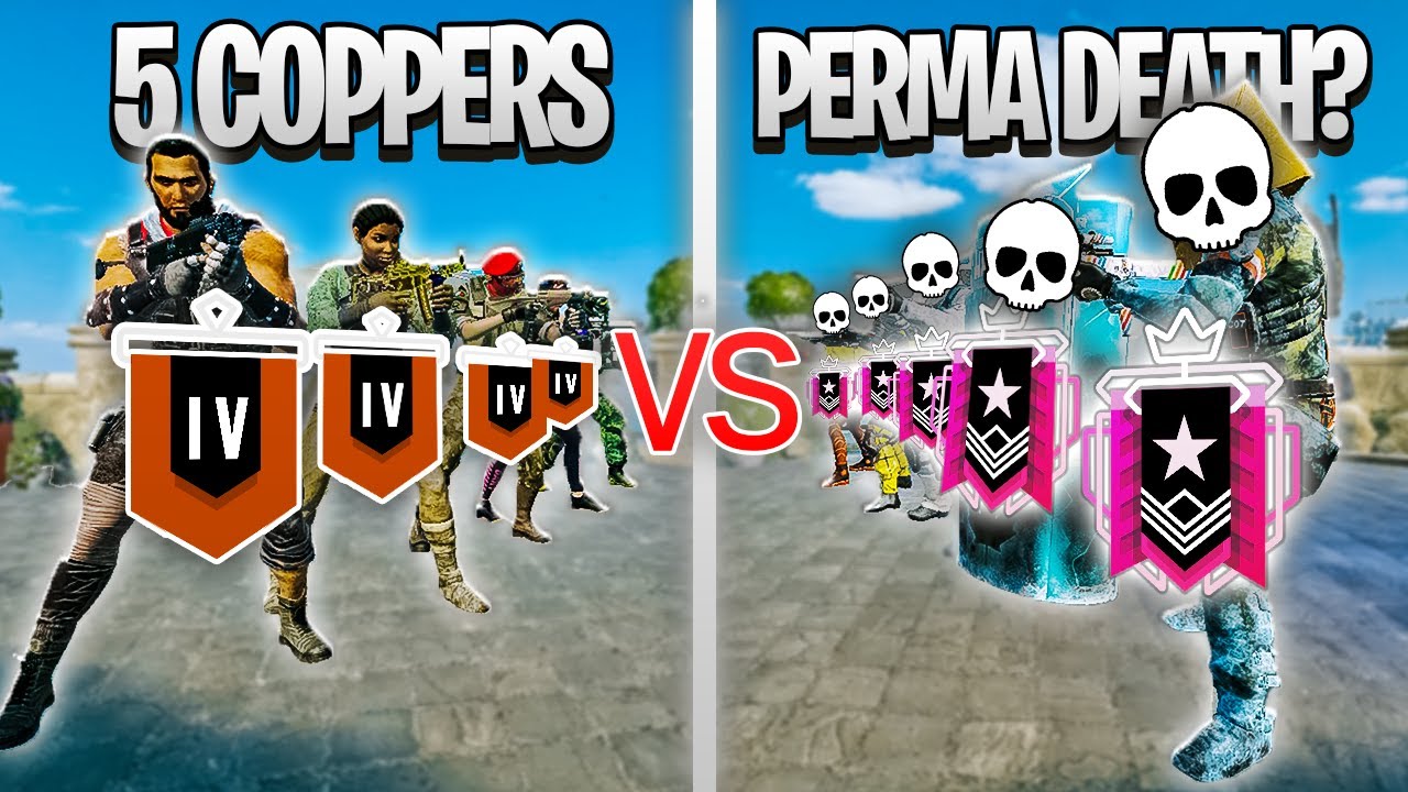 Чемпионы с PERMA-DEATH против 5 Coppers — кто победит? — Rainbow Six Siege
