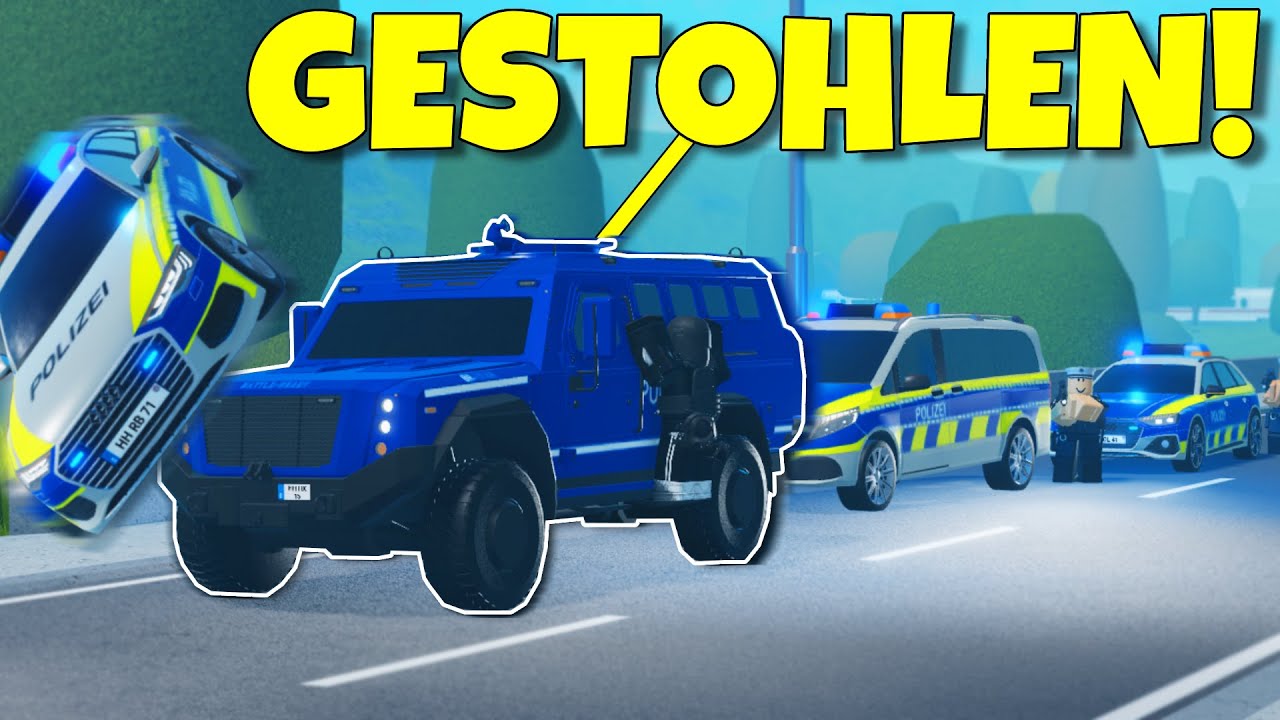 PANZERWAGEN wurde GESTOHLEN | SCHUSSWECHSEL bei VERFOLGUNG und EXPLOSIONEN| ROBLOX Deutsch