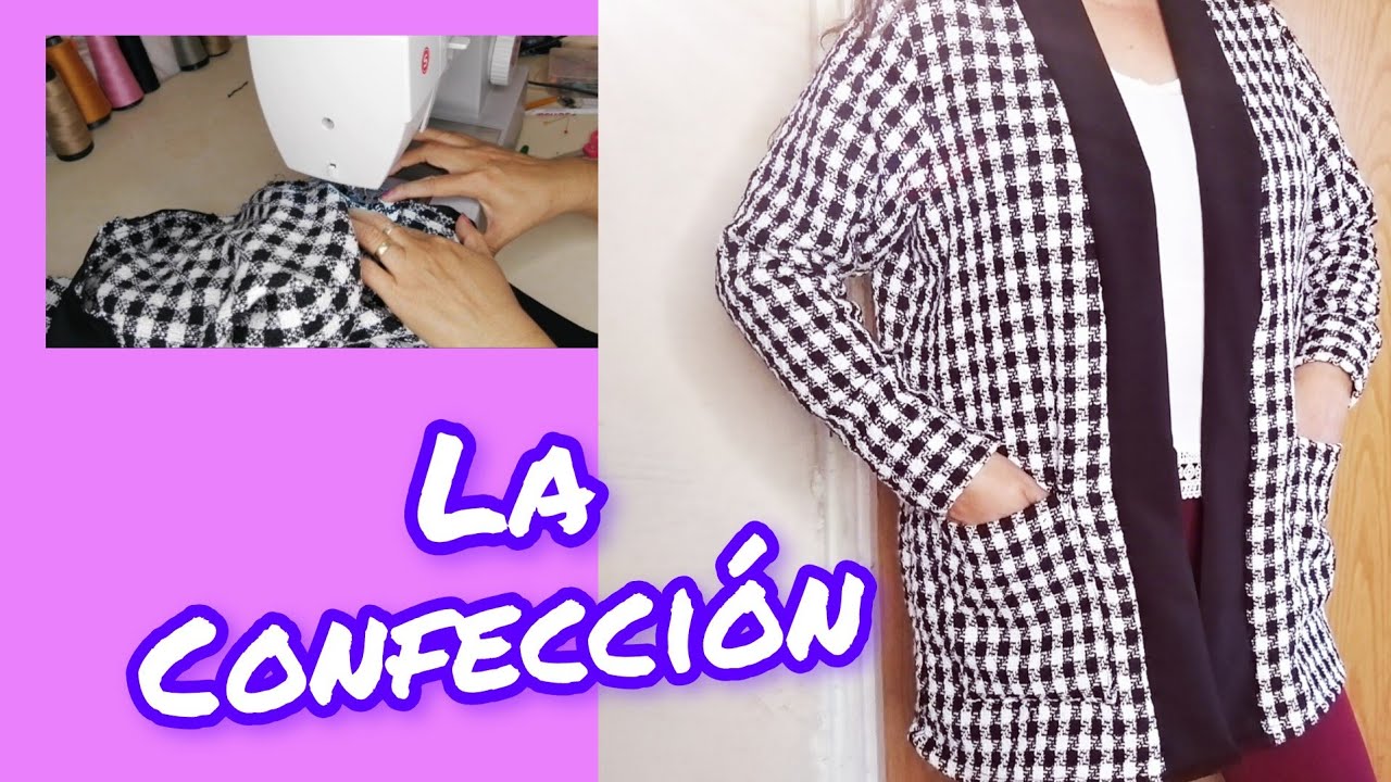 CONFECCIÓN DE SACO LARGO CON BOLSAS 