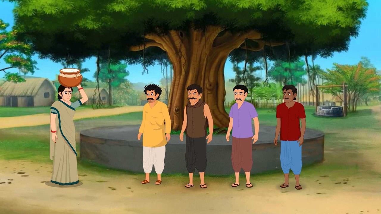 चार चोर और गरीब बुढ़िया। Jadui Kahani । Moral Stories। Hindi Kahaniyan @SsoftoonsAnimationHindi