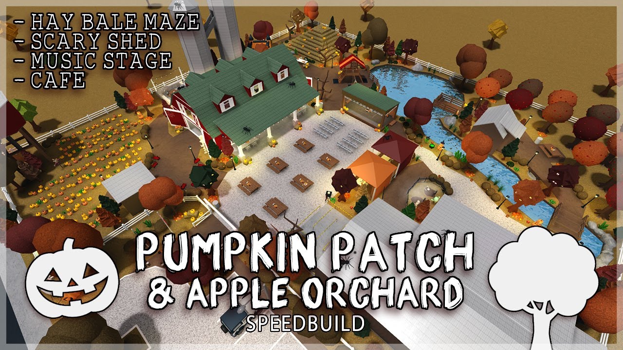 Roblox Bloxburg | Pumpkin Patch & Apple Orchard Speedbuild