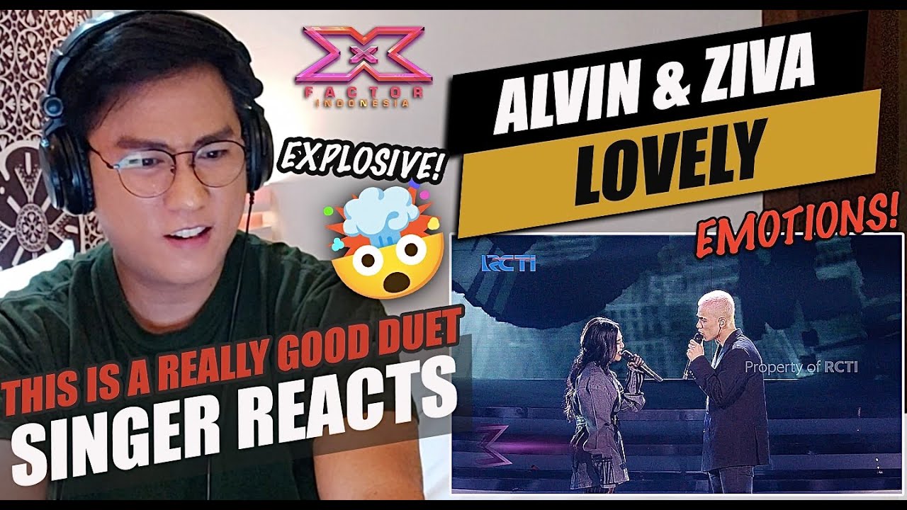 ALVIN X ZIVA MAGNOLYA - LOVELY (BILLIE EILLISH) | X FACTOR INDONESIA 2021 | SINGER REACTION