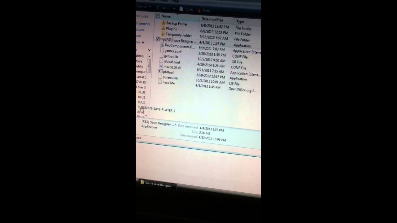 PS3 modded game save error (HELP FIX!?)