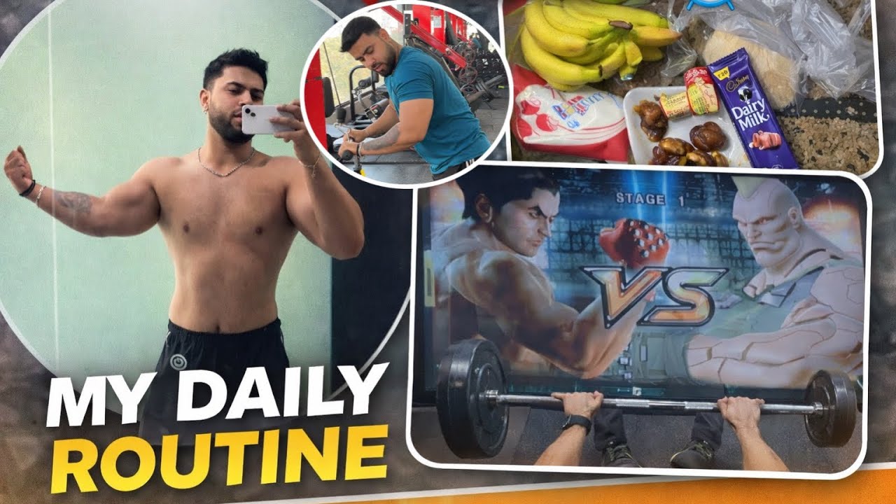 My Daily Routine Vlog | Gym Workout, Games & Dog Jerry Ke Sath Masti 🐶💪🏻#viralvlogs #trendingvideo 