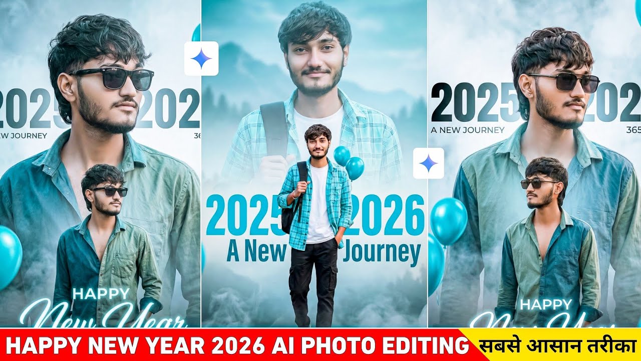 Happy New Year 2026 AI Photo Editing ✨ | Gemini AI Viral Prompts