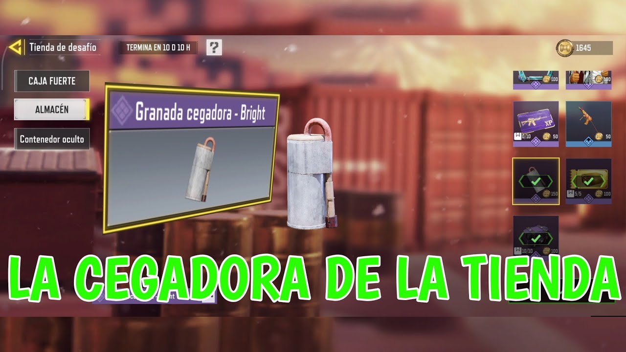 Usa la granada cegadora Bright 3 veces en cualquier modo - COD Mobile