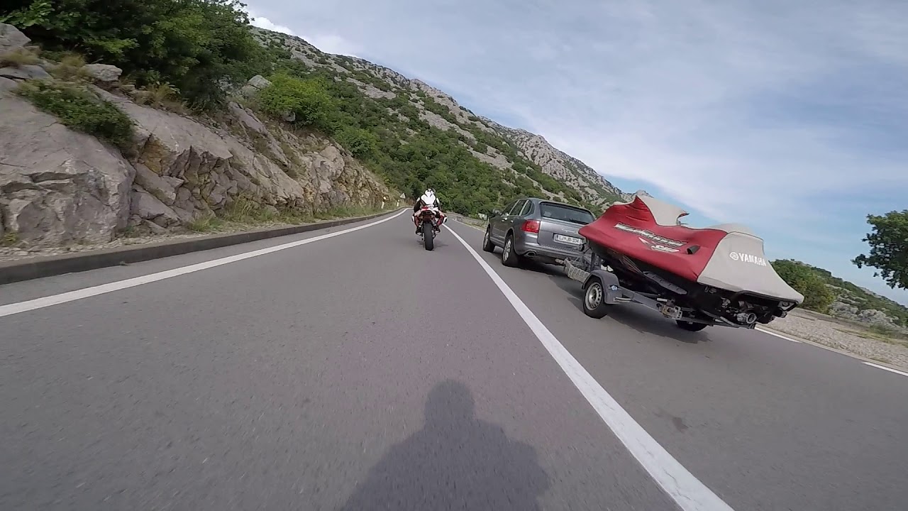 Riding from Karlobag to Starigrad-Ducati 999 & Honda 954 part1
