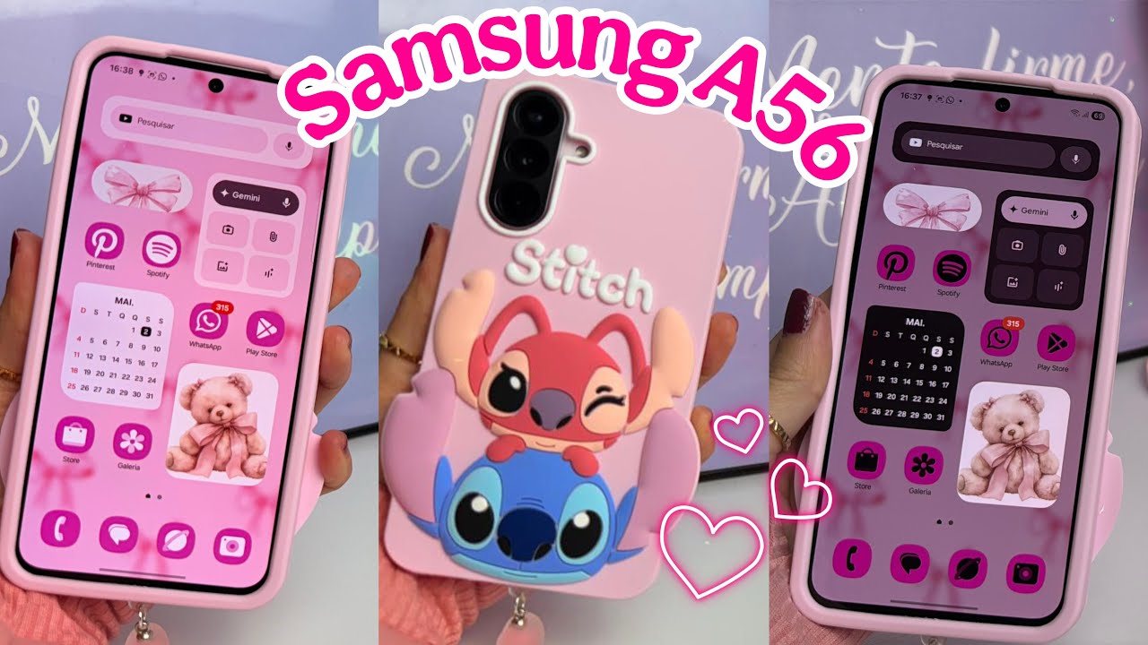 PRIMEIRA PERSONALIZAÇÃO NO SAMSUNG A56 | Com One UI 7🎀