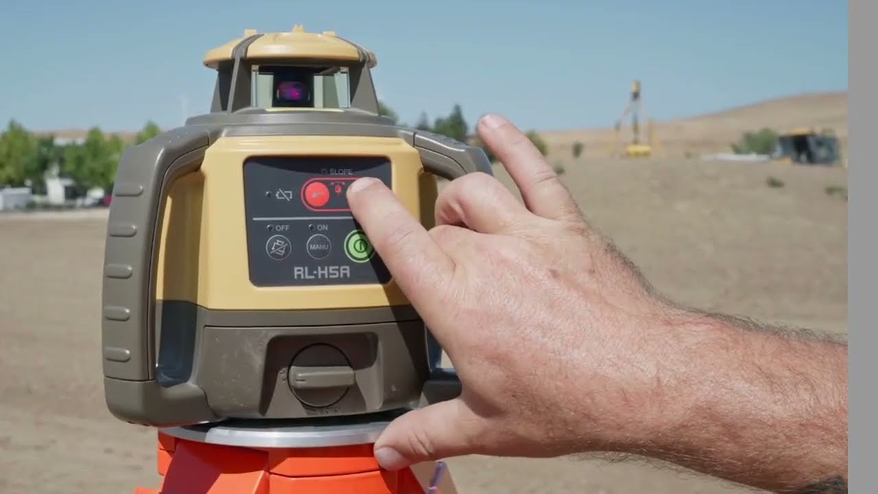 Topcon RL-H5A &ndash; How to Use Grade Match for Slope Setup