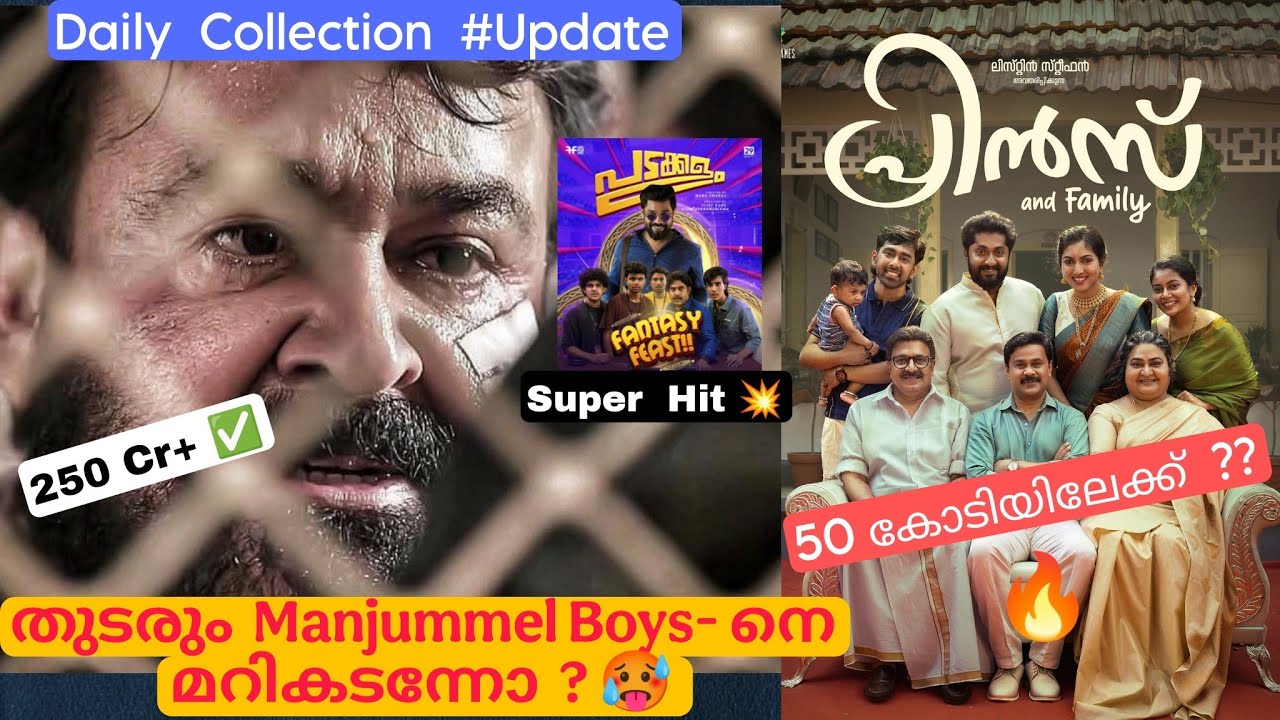Daily  Collection Update | Kerala Box-office | May 20 | #Thudarum #princeandfamily #mohanlal