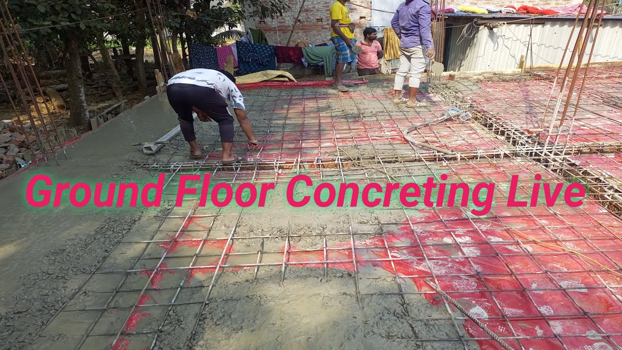 Ground Floor Concreting Live