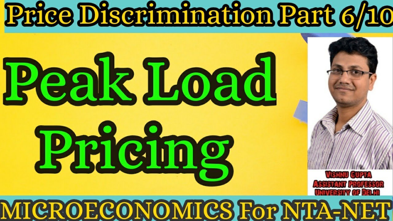 Peak Load pricing| efficiency Gain in peak-load pricing | Peak load| peak load price | NTA NET Eco
