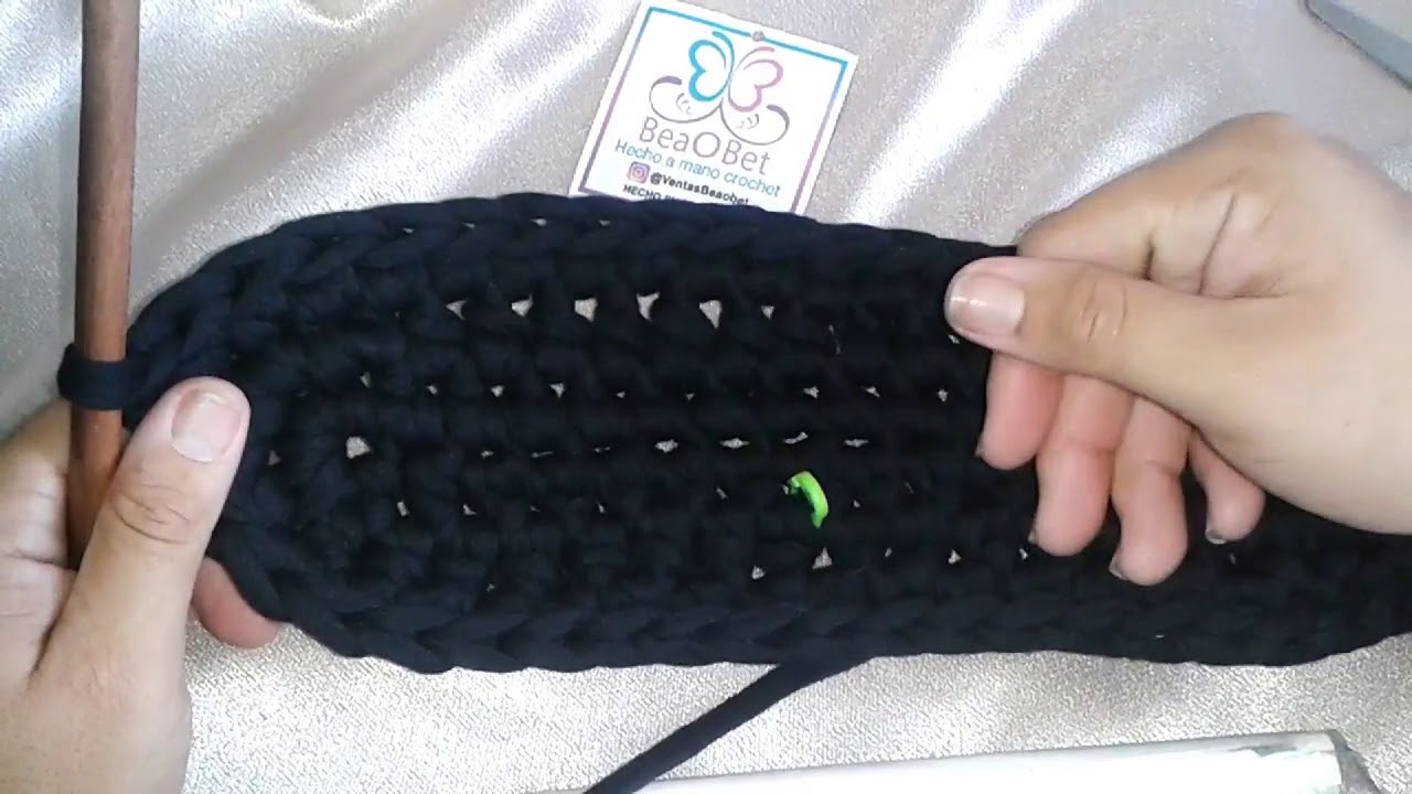 pantuflas en trapillo a crochet parte 1 de 2