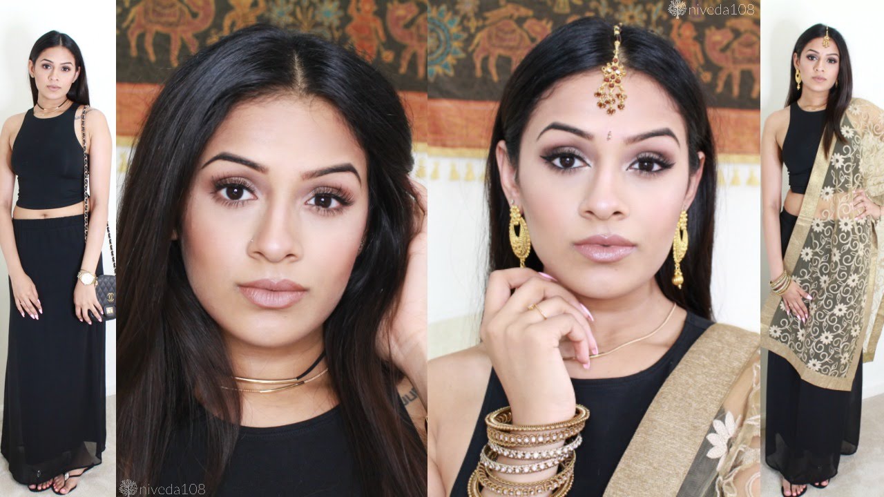 Day to Night Makeup | American to Indian Tamil | Outfit Transformation
