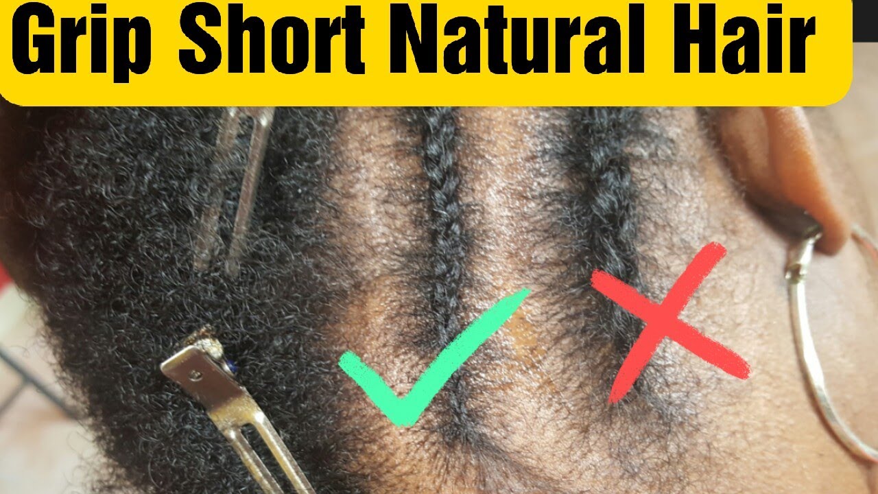 Tutorial: How to grip short natural hair for beautiful cornrows
