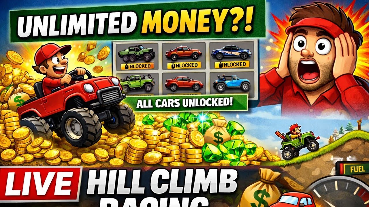 All Vehicles UNLOCKED 🔓 | Hill Climb Racing LIVE 💥
