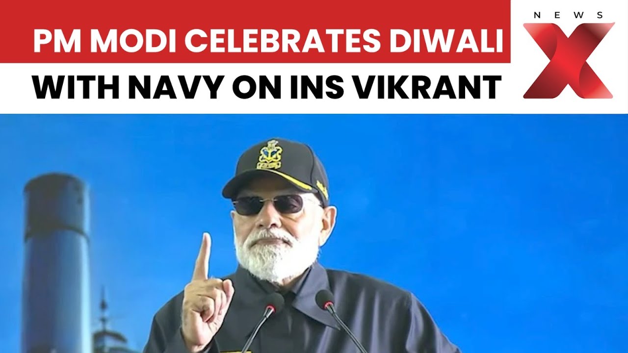 PM Modi Celebrates 12th Diwali with Indian Navy on INS Vikrant | NewsX