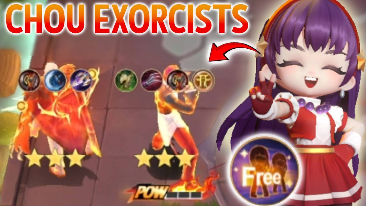 CHOU EXORCISTS BRUISER TERLALU KUAT !!! COMBO PUSH RANK TERKUAT DI MAGIC CHESS GOGO