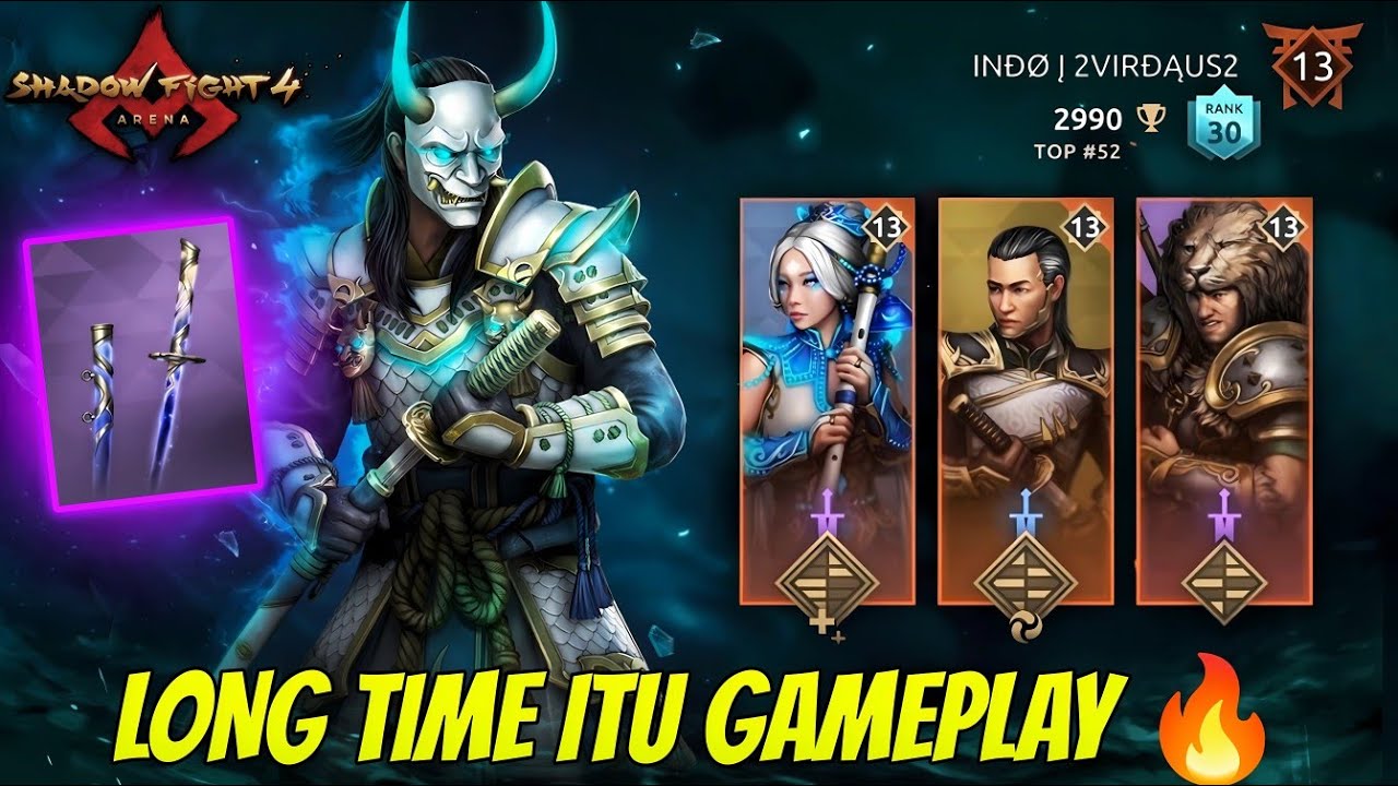 Back with A Bang! 💥 Top Itu Gameplay After A Long Time 🔥| Shadow Fight 4 Arena