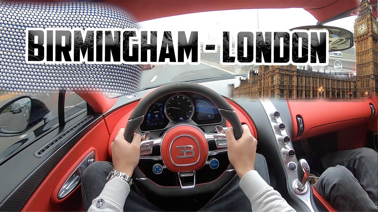 BIRMINGHAM to LONDON in a BUGATTI CHIRON - POV