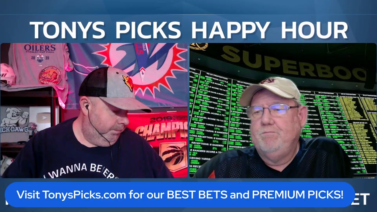 Live NCAAF NBA NCAAB NHL Tonys Picks Happy Hour 1-19-2026