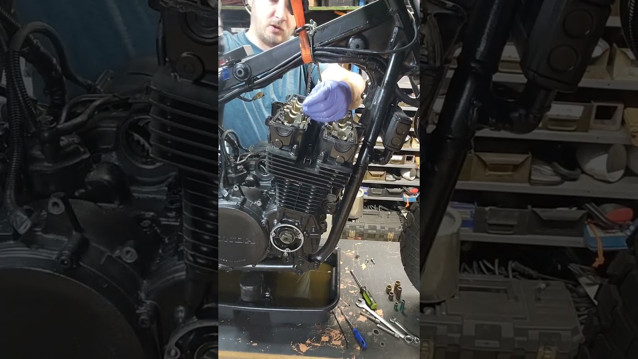 1984 - 1986 Honda Nighthawk CB700SC Cylinder Head Removal (teardown pt. 5)