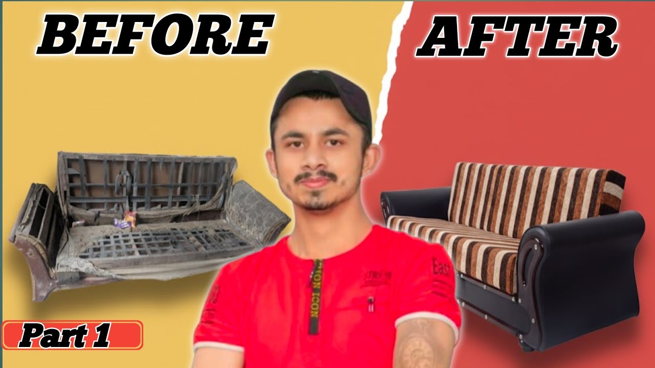Old Sofa to Brand New  | Before vs After Sofa Transformation 