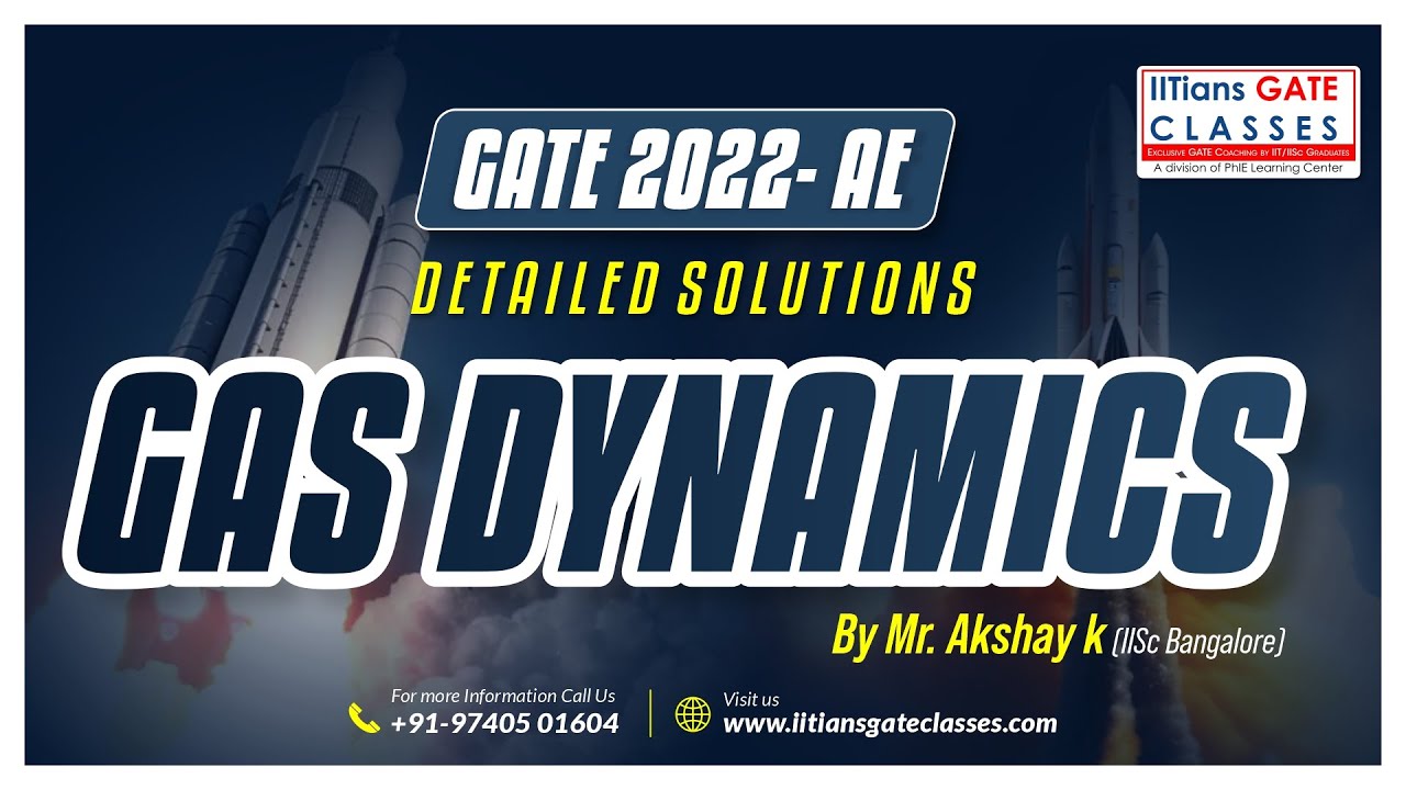 Gas Dynamics Solutions | GATE 2022 Aerospace Engineering Question Paper | GATE AE Online Coaching