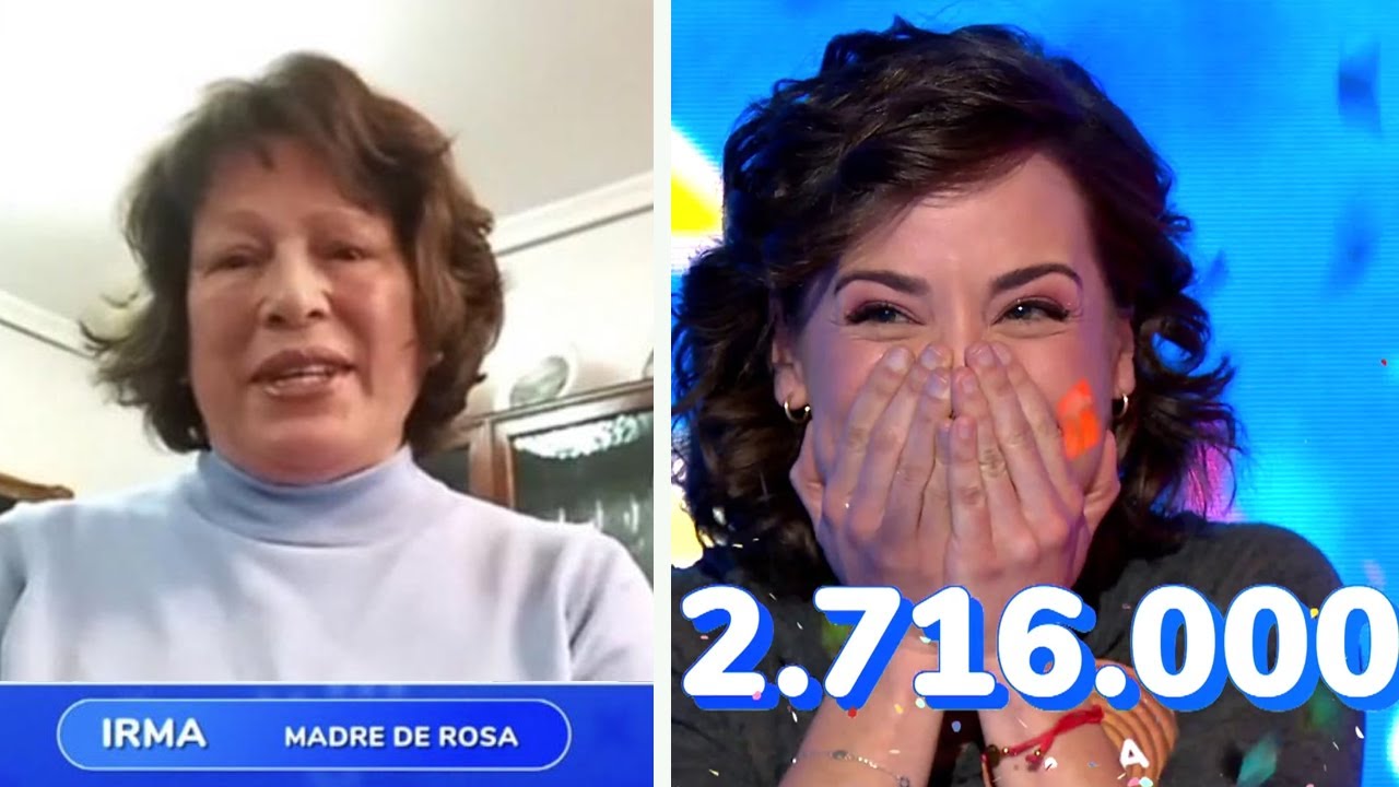 Las lágrimas de Rosa ganadora de Pasapalabra con bote millonario en antena 3 frente a Manu