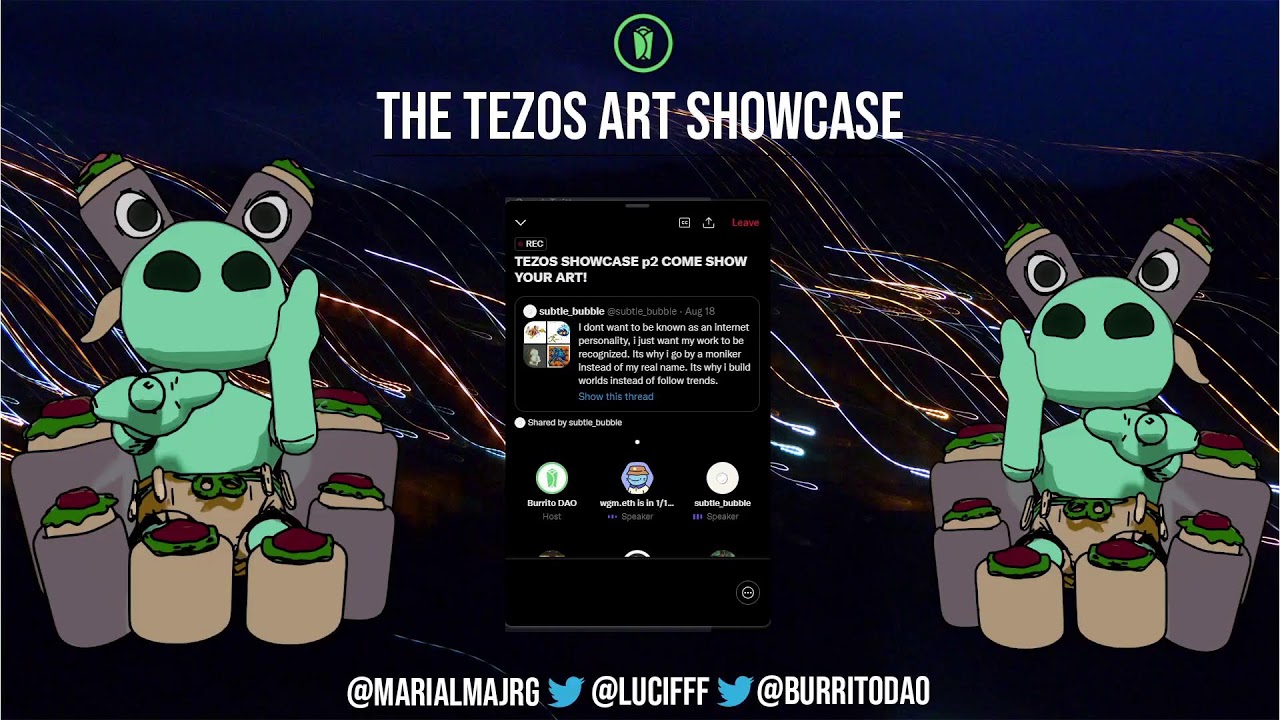 Burrito DAO Tezos Art Showcase | #XTZ #BurritoDAO
