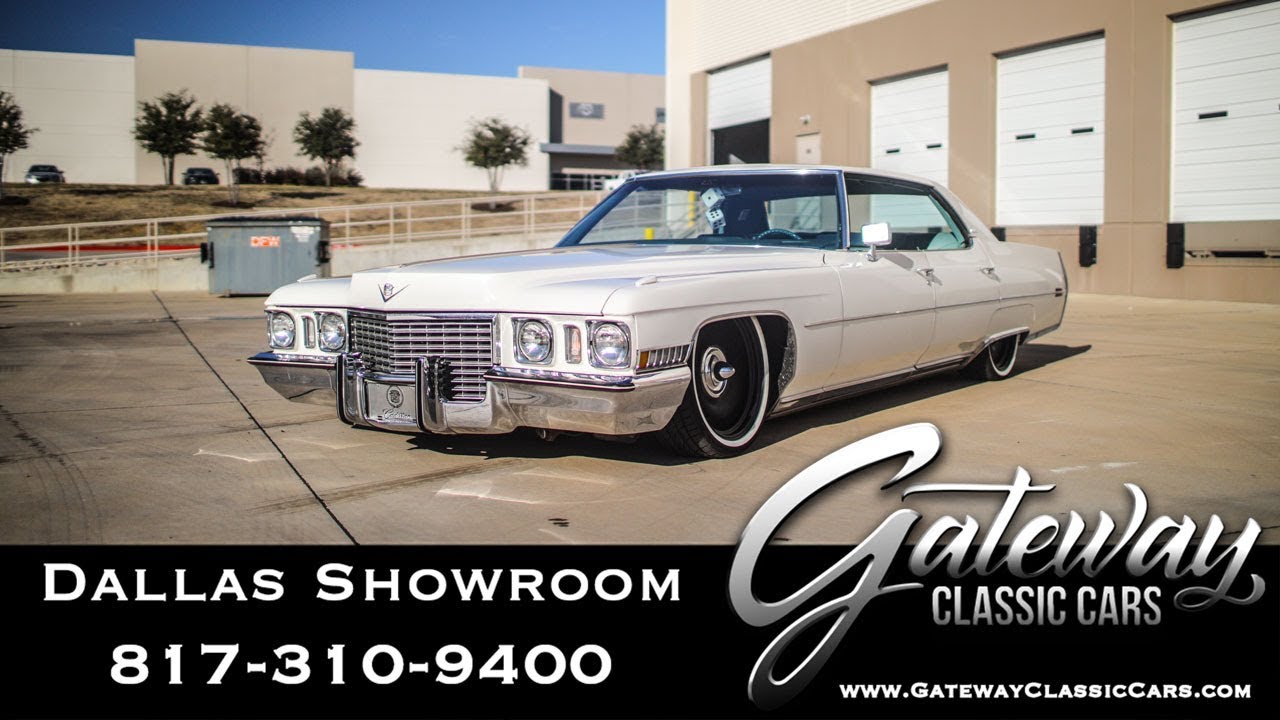 1972 Cadillac DeVille Bagged Sedan For Sale Gateway Classic Cars Dallas #1169