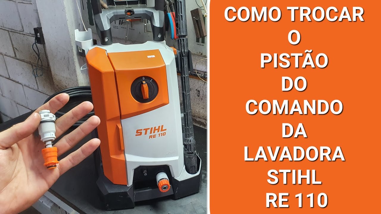 Como trocar o pistão do comando da lavadora STIHL RE 110.