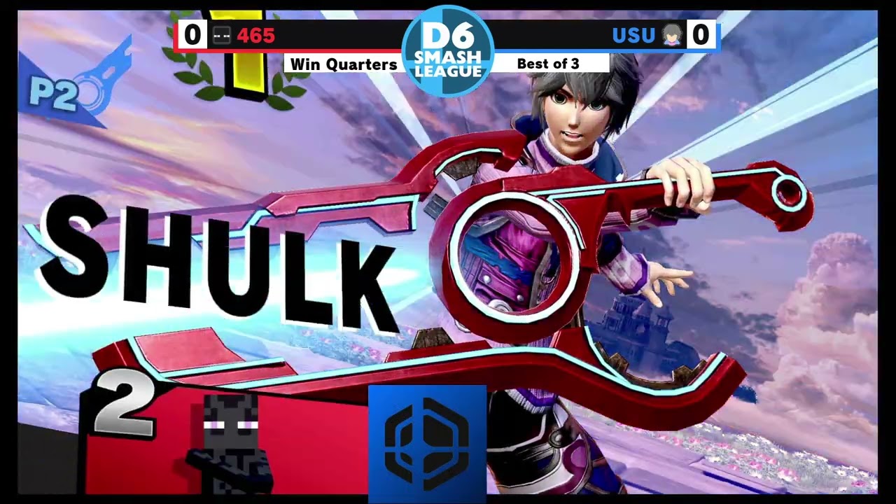 465 (Steve) VS Usu (Shulk) Pool 1 - WQF | D6 Smash League 4