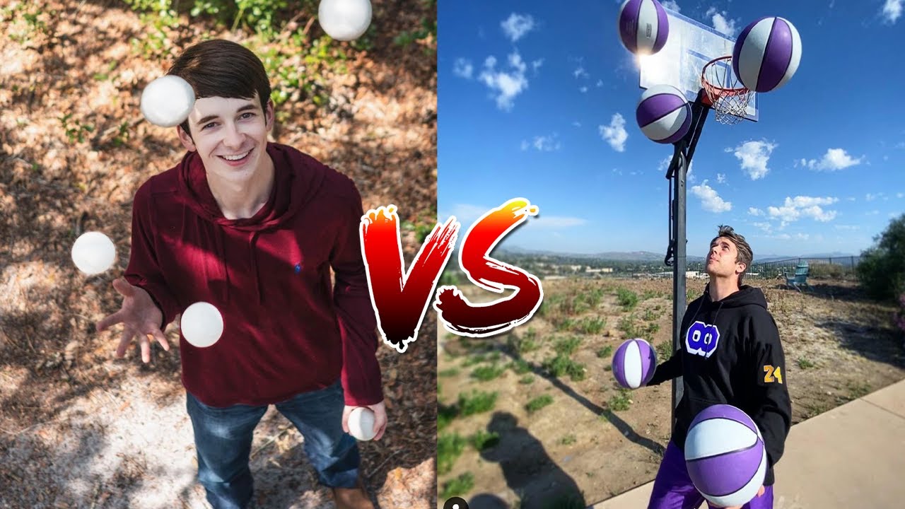 5 BALLS vs 5 BASKETBALLS Endurance Challenge! Josh Horton vs Wafellow