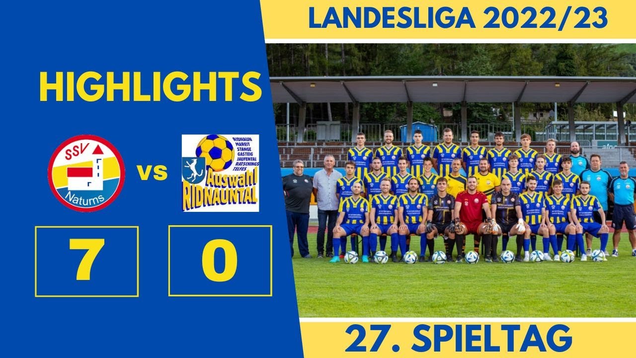 27. Spieltag - SSV Naturns vs. Auswahl Ridnauntal