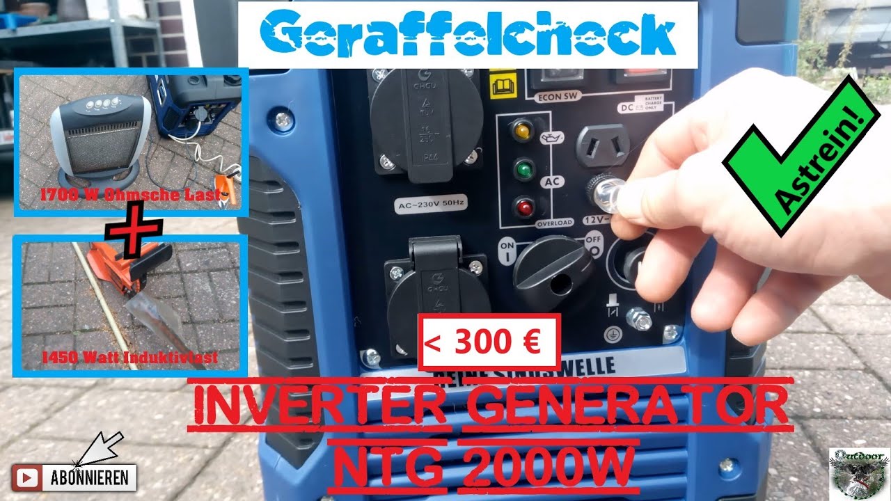 Empfehlung: Generator NTG 2050 im  Stresstest🤓🔎⚡ #krisenvorsorge #generator #blackoutvorsorge