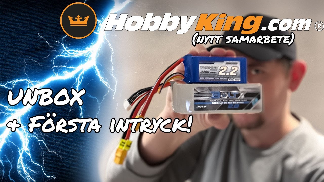 Turnigy LiPo batterier – första intrycket och inleder samarbete med Hobbyking