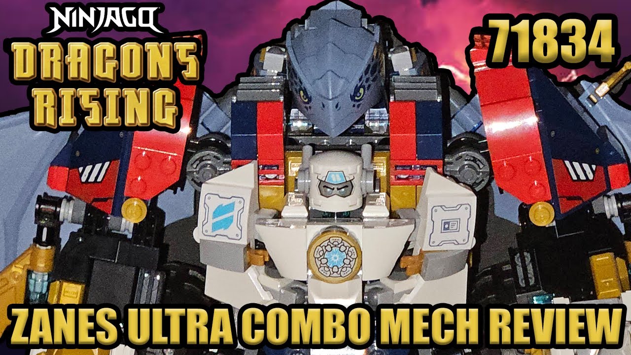 Lego Ninjago Dragons Rising | Zane's Ultra Combiner Mech - Set Review (71834)