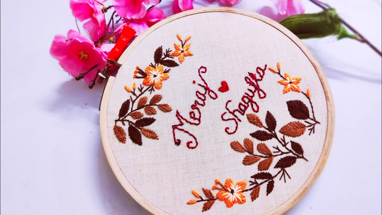 Name Embroidery stitches//Needle&Embroidery