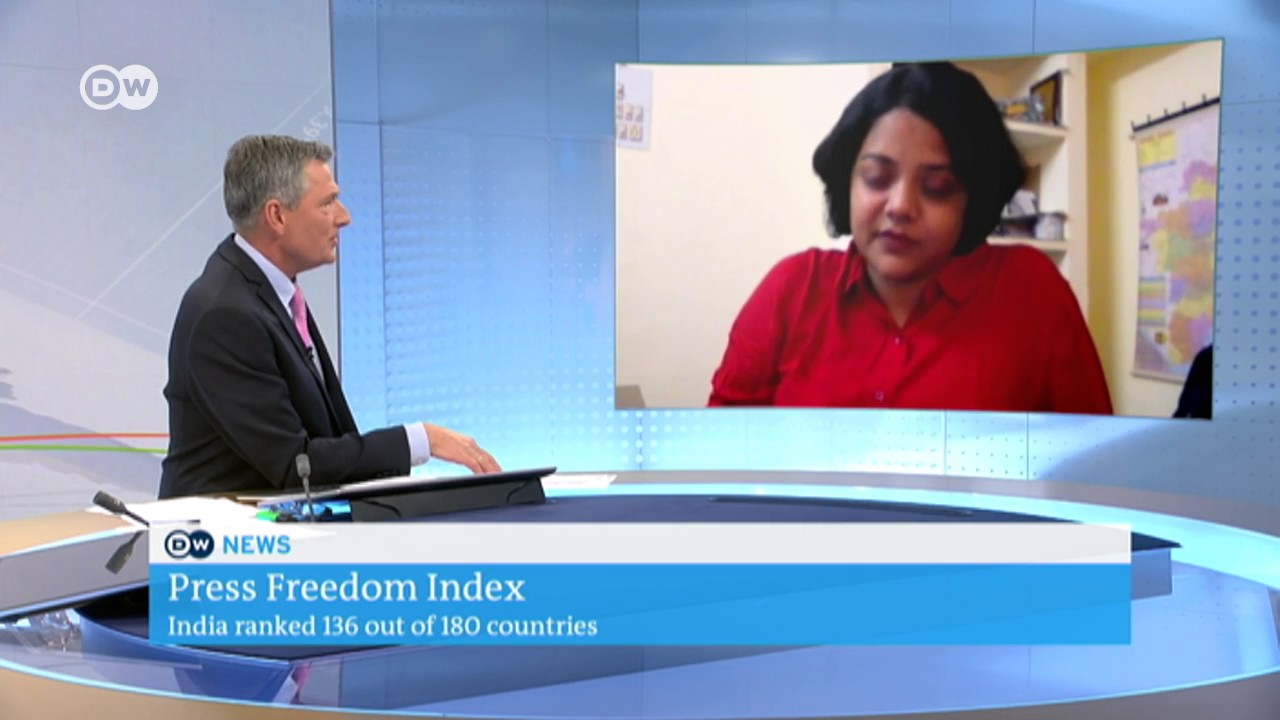 Live Chat on DW TV Sandhya Ravishankar International Press Freedom Day