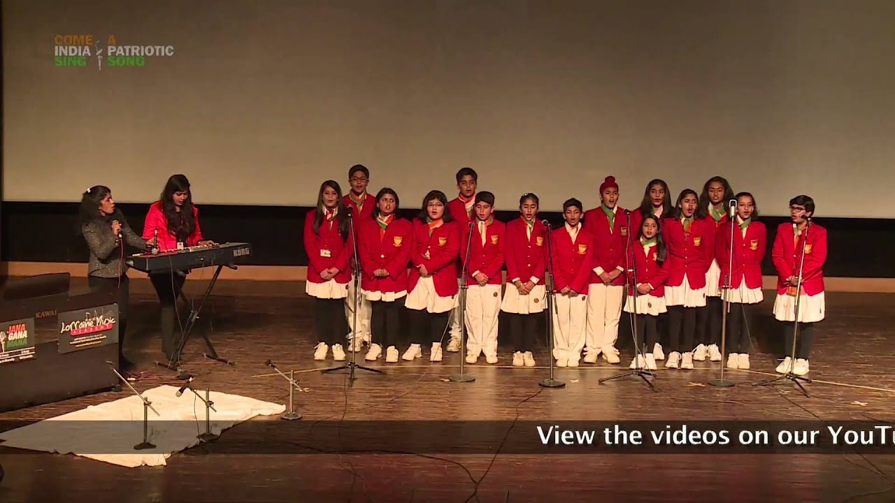 Group Singing Performance: (Patriotic Song) by students of Scottish High International School